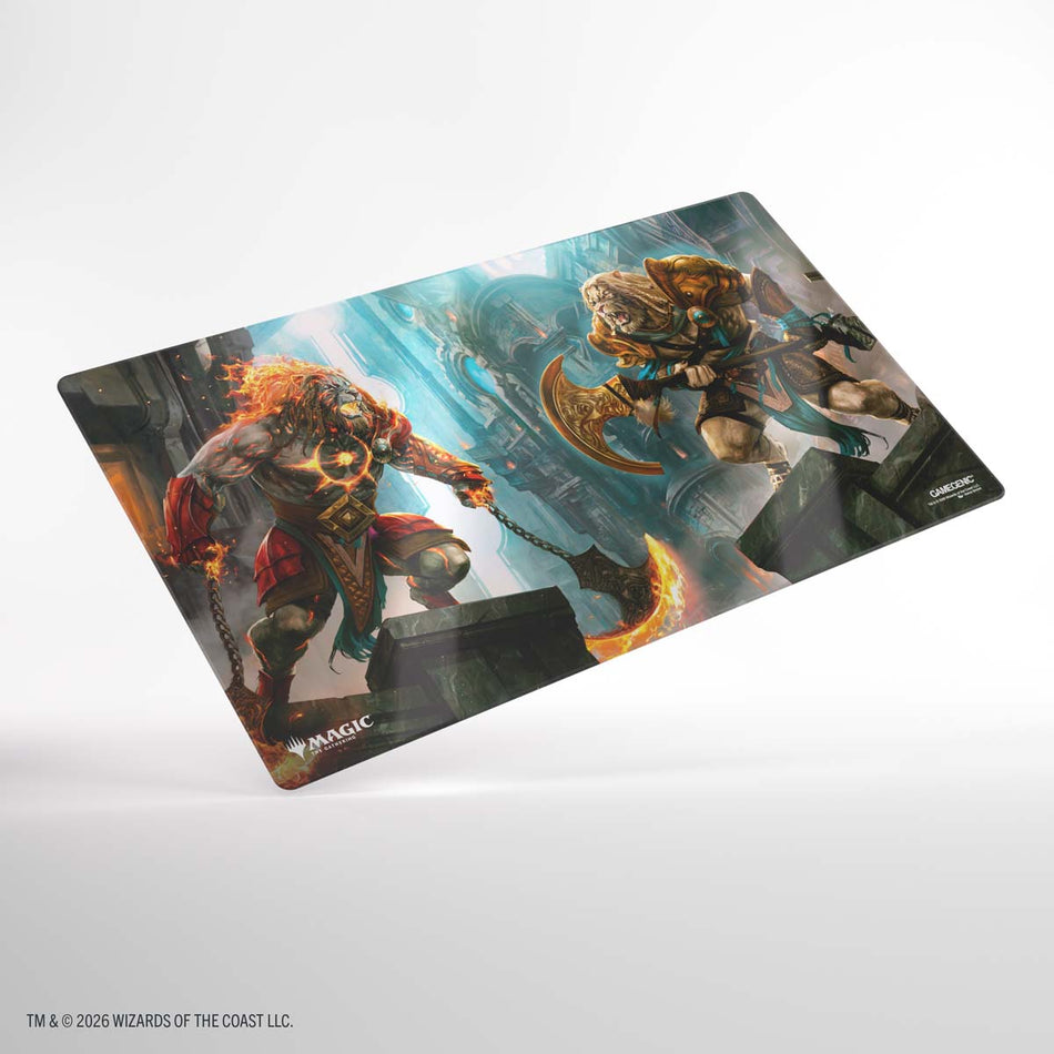 GameGenic - Magic: The Gathering SHINY PLAYMAT - Ajani, Path of Vengeance / Ajani, Counter Attack Leader