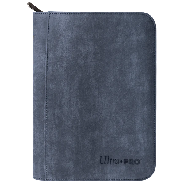 Ultra Pro Suede Collection: Premium 4-Pocket Zippered Pro-Binder - Sapphire Blue
