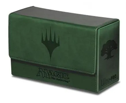 Ultra Pro Dual Flip Box Green Mana for Magic (Matte Finish)