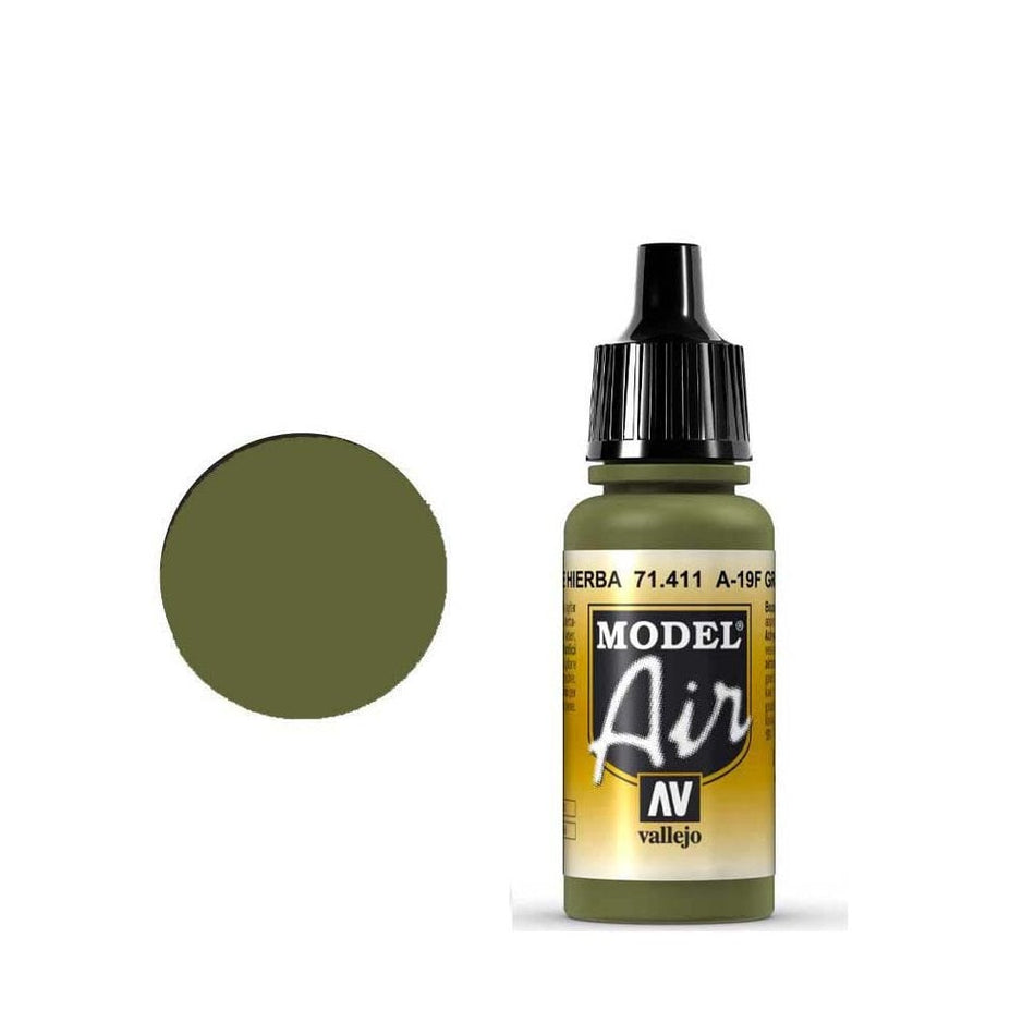 Vallejo - Model Air - A-19F Grass Green 17ml