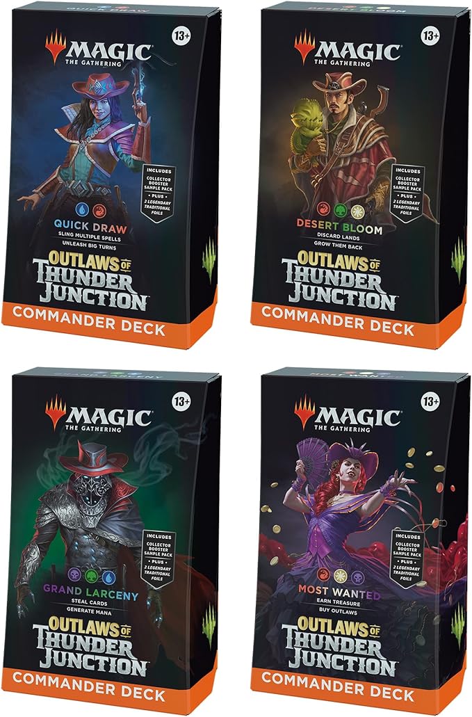 Magic: The Gathering Outlaws of Thunder Junction Commander Decks (set of 4) [EN]