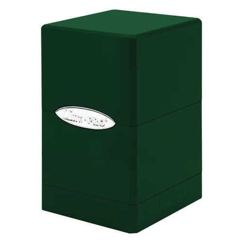 Ultra Pro Hi-Gloss Satin Tower Deck Box - Emerald Green