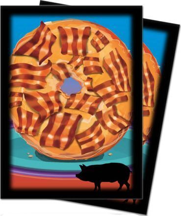 Ultra Pro Foodie Bacon Donut Standard Deck Protectors 50ct
