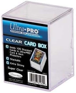 Ultra Pro 2-Piece 100 Count Slide Clear Card Storage Box