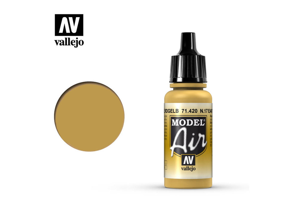 Vallejo - Model Air - N.17 Earth Yellow 17ml