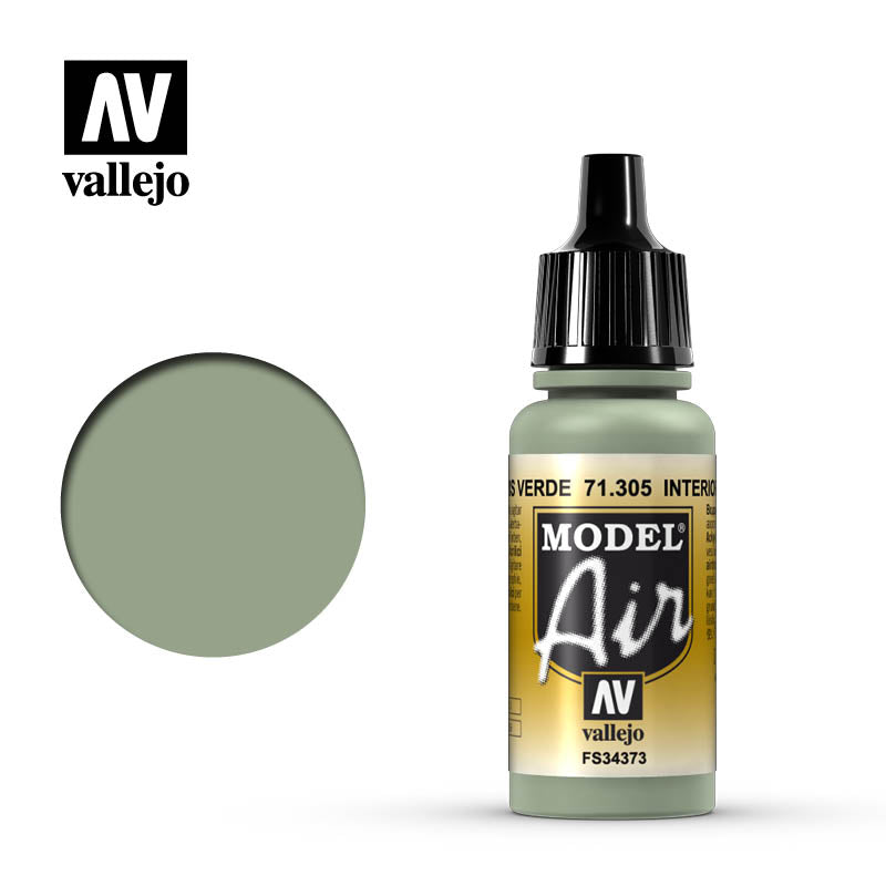 Vallejo - Model Air - Interior Grey Green 17ml