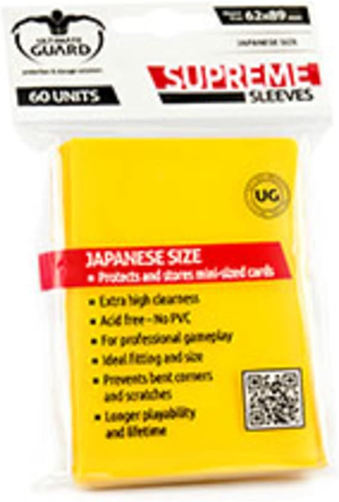 Ultimate Guard Supreme 60ct Japanese Size - Yellow