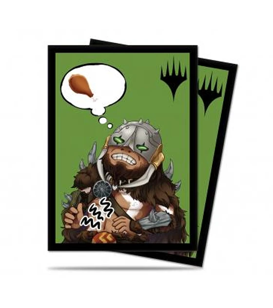 Ultra Pro Chibi Collection Garruk - I'm Starving! Standard Deck Protector sleeves 100ct for Magic