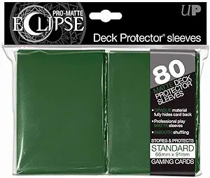 Ultra Pro Eclipse Matte Green Standard Deck Protector sleeves 80ct