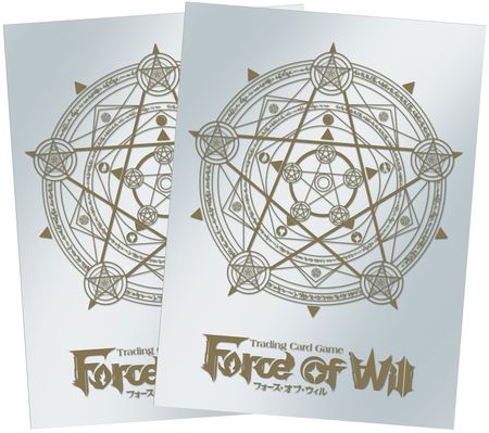 Ultra Pro Gold Magic Circle Sleeve Covers for Force of Will 65ct with Black Stone Promo