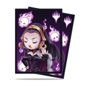 Ultra Pro Chibi Collection Liliana - Talk To The Hand Standard Deck Protector sleeves 100ct for Magic