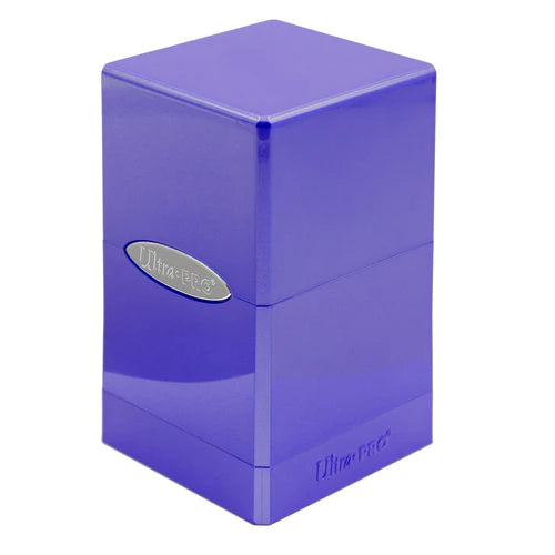 Ultra Pro Hi-Gloss Satin Tower Deck Box - Amethyst Purple