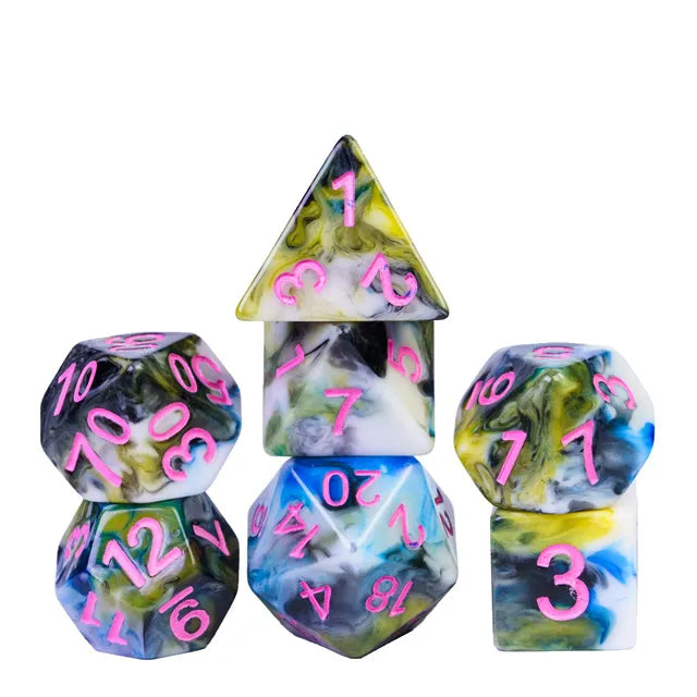 Coat of Arms - 4-Color Brushed Dice - 4