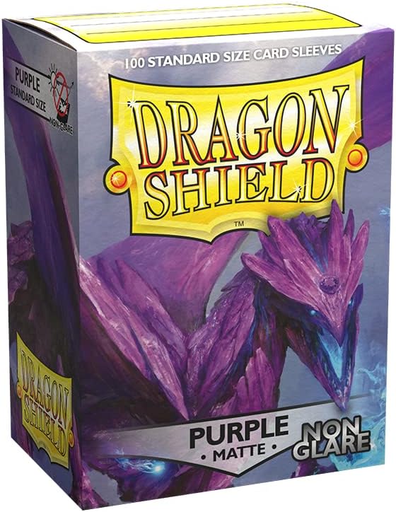 Dragon Shield Sleeves - Non-Glare Matte Purple - 100 sleeves