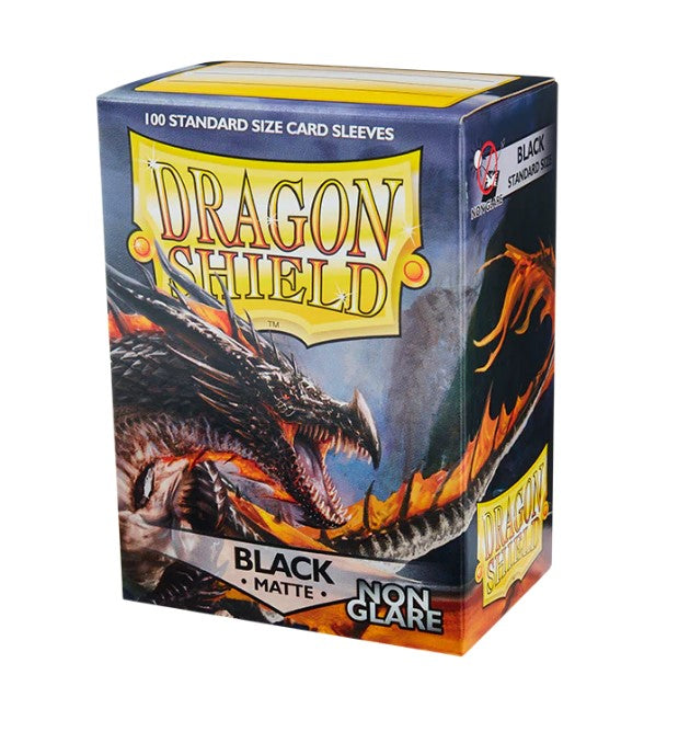 Dragon Shield Sleeves - Non-Glare Matte Black - 100 sleeves