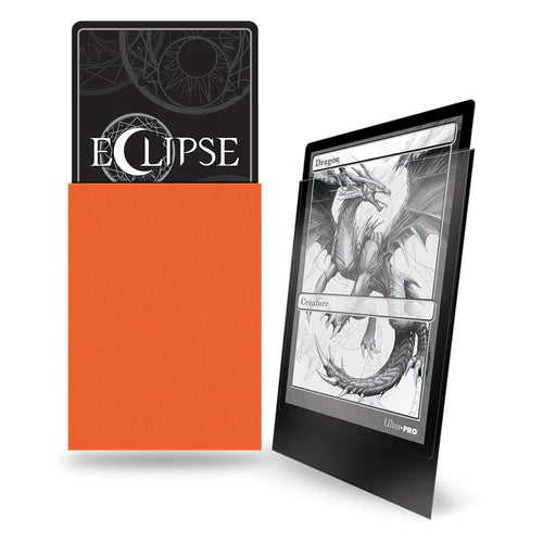 Ultra Pro Eclipse Matte Standard Deck Protector Sleeves (100ct) - Pumpkin Orange