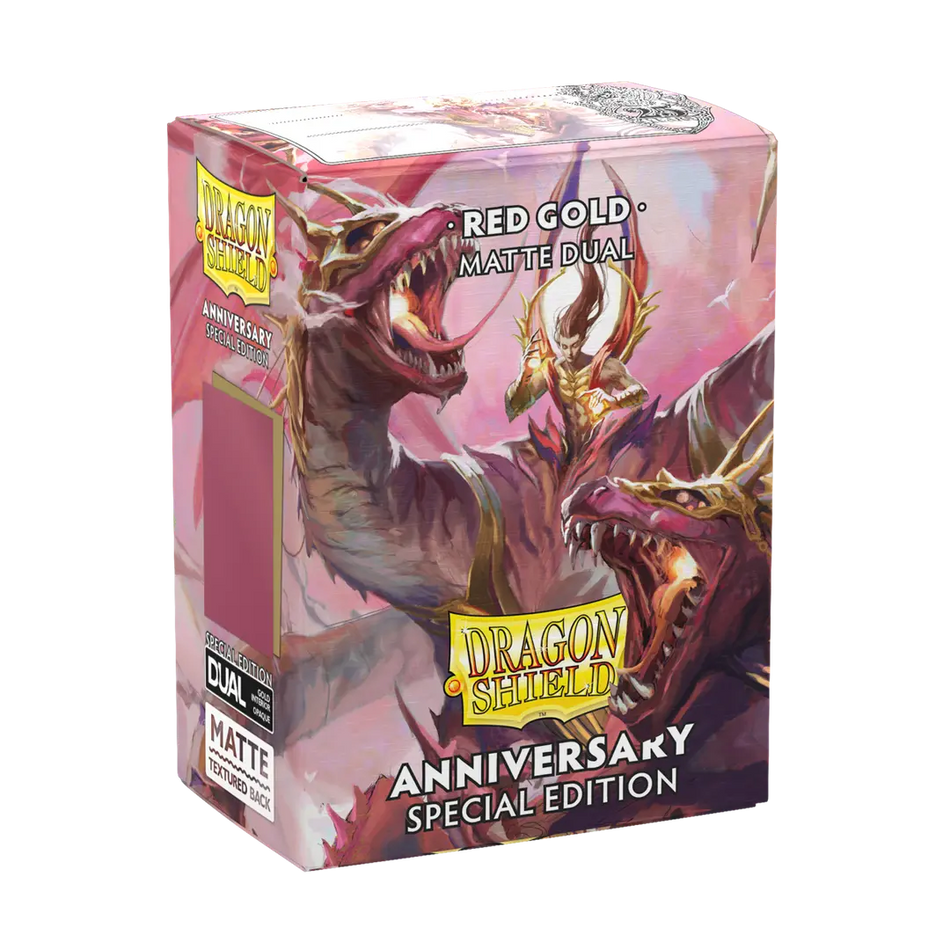 Dragon Shield 25th Special Edition - Matte Dual Sleeves - Red/Gold