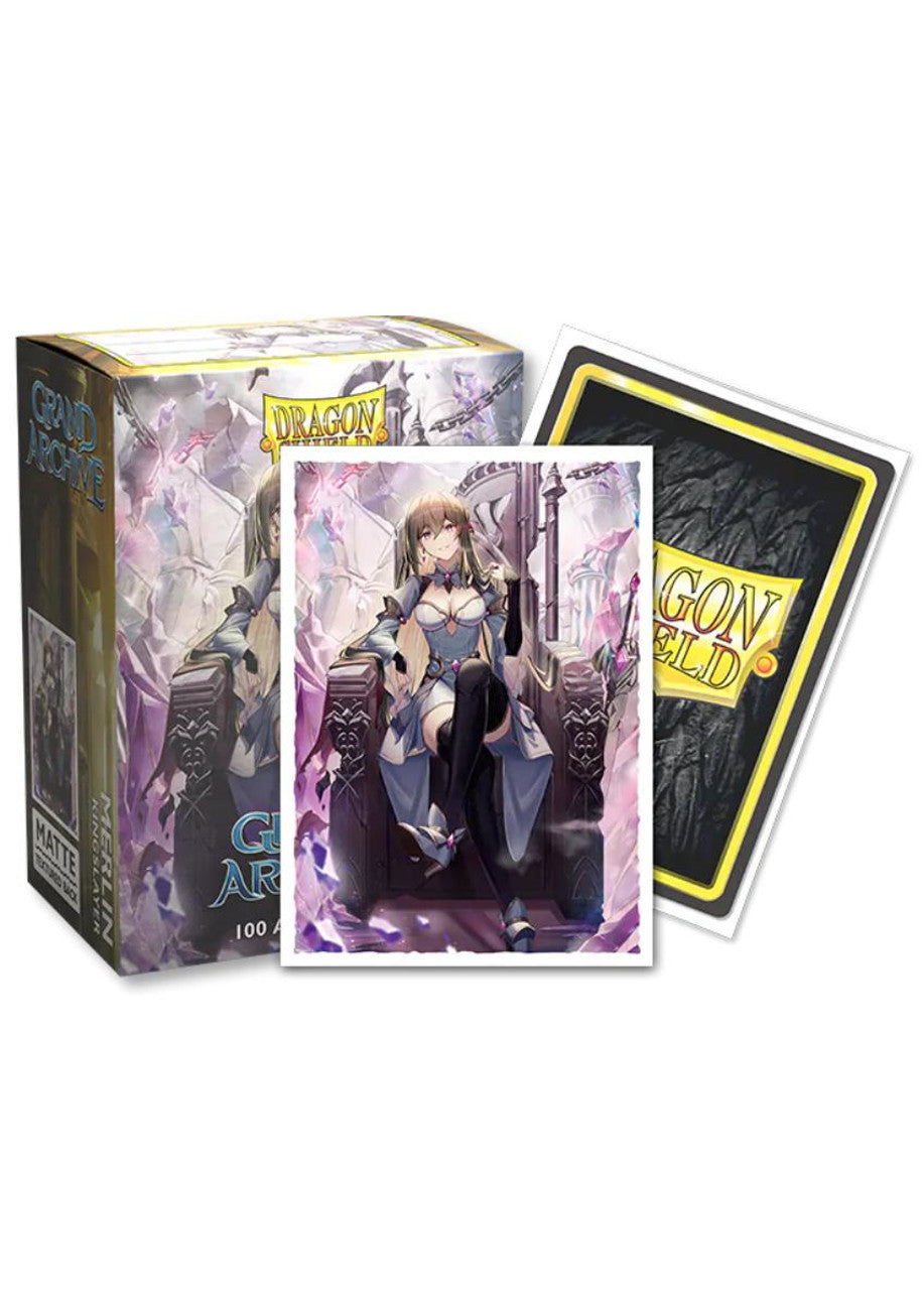 Dragon Shield Grand Archive - Merlin, Kingslayer - Matte Art Sleeves - Standard Size