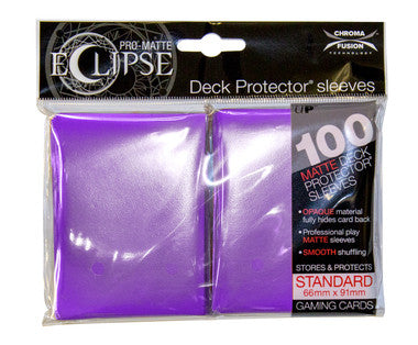 Ultra Pro Eclipse Matte Standard Deck Protector Sleeves (100ct) - Royal Purple