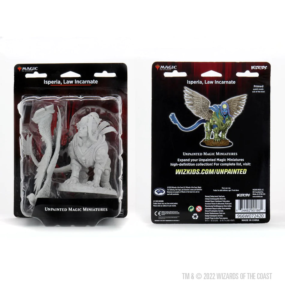 Magic the Gathering Unpainted Miniatures: Isperia, Law Incarnate