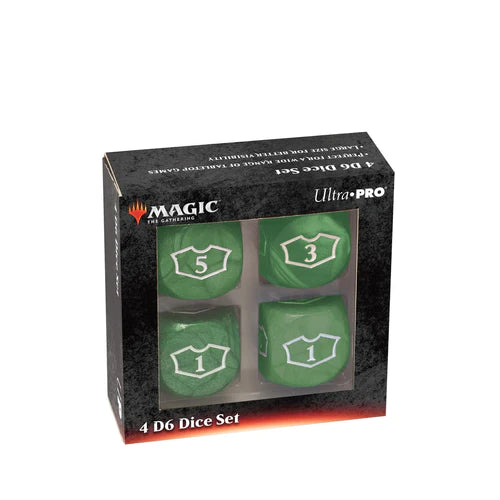 Ultra Pro Deluxe 22MM Green Mana Loyalty Dice Set for Magic: The Gathering