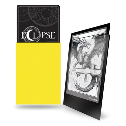 Ultra Pro Eclipse Matte Standard Deck Protector Sleeves (100ct) - Lemon Yellow