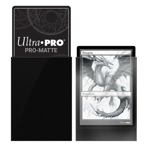 Ultra Pro Pro-Matte - Black Standard Deck Protectors 100ct