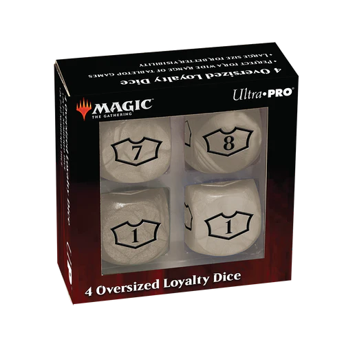 Ultra Pro Deluxe D6 Loyalty Dice Set (4ct) with 7-12 for Magic: The Gathering