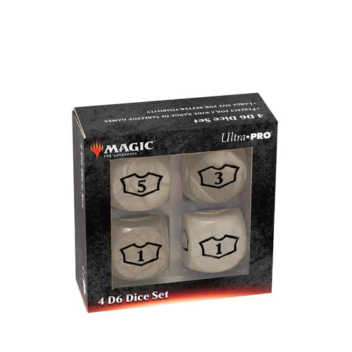 Ultra Pro Deluxe 22MM White Mana Loyalty Dice Set for Magic: The Gathering