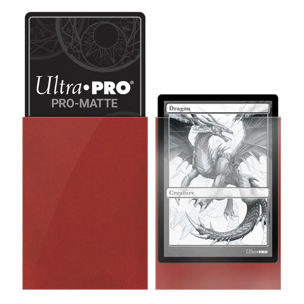 Ultra Pro Pro-Matte - Red Standard Deck Protectors 100ct