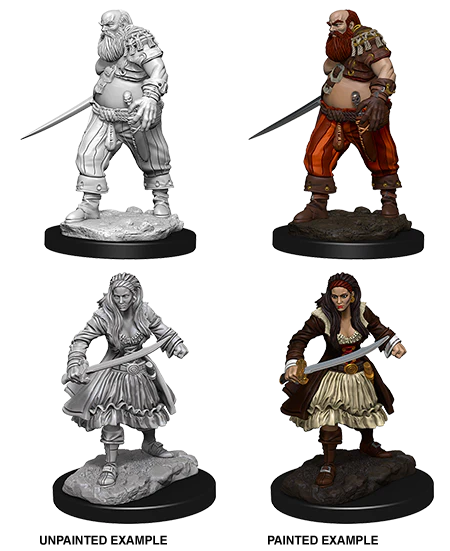 WizKids Deep Cuts Unpainted Miniatures: Pirates (Painted)