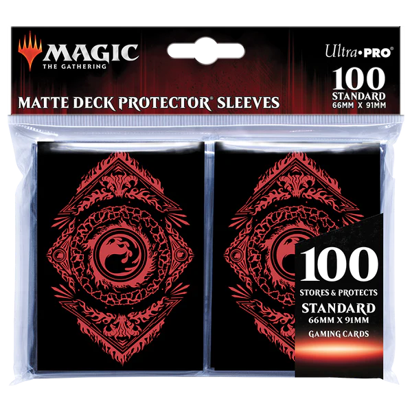 Ultra Pro Mana 7 Mountain Deck Protector Sleeves (100ct) for Magic: The Gathering