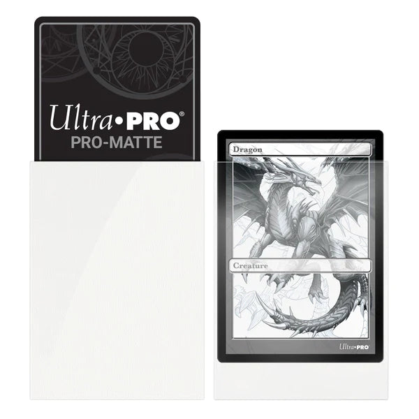 Ultra Pro Pro-Matte - White Standard Deck Protectors 100ct