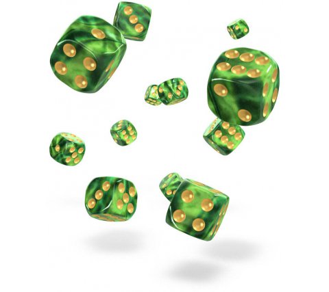 Oakie Doakie Dice D6 Dice 12mm Gemidice - Jungle (36)