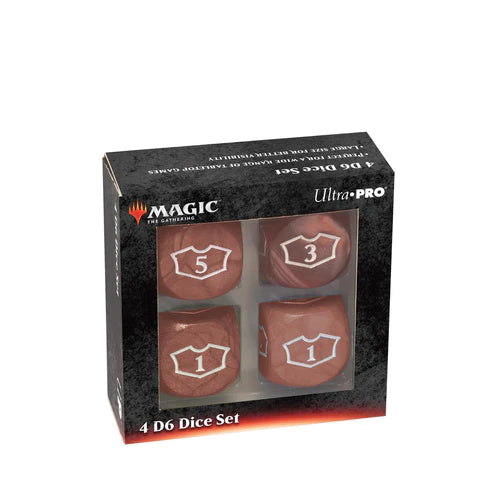 Ultra Pro Deluxe 22MM Red Mana Loyalty Dice Set for Magic: The Gathering