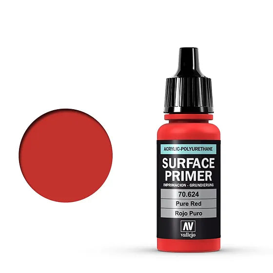 Vallejo - Surface Primer - Pure Red 17ml