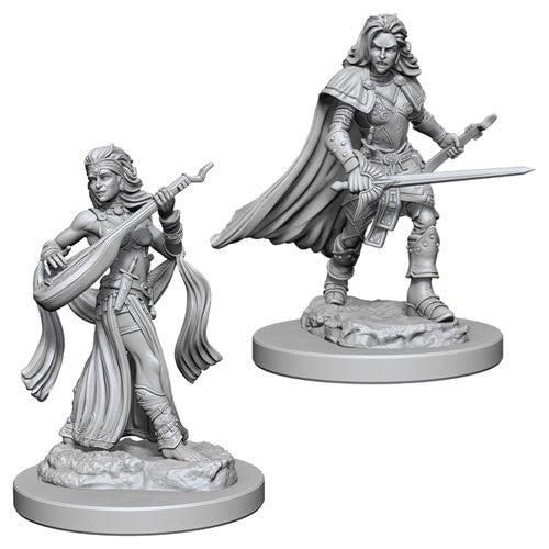 Pathfinder Deep Cuts Unpainted Miniatures: Human Female Bard (Painted)