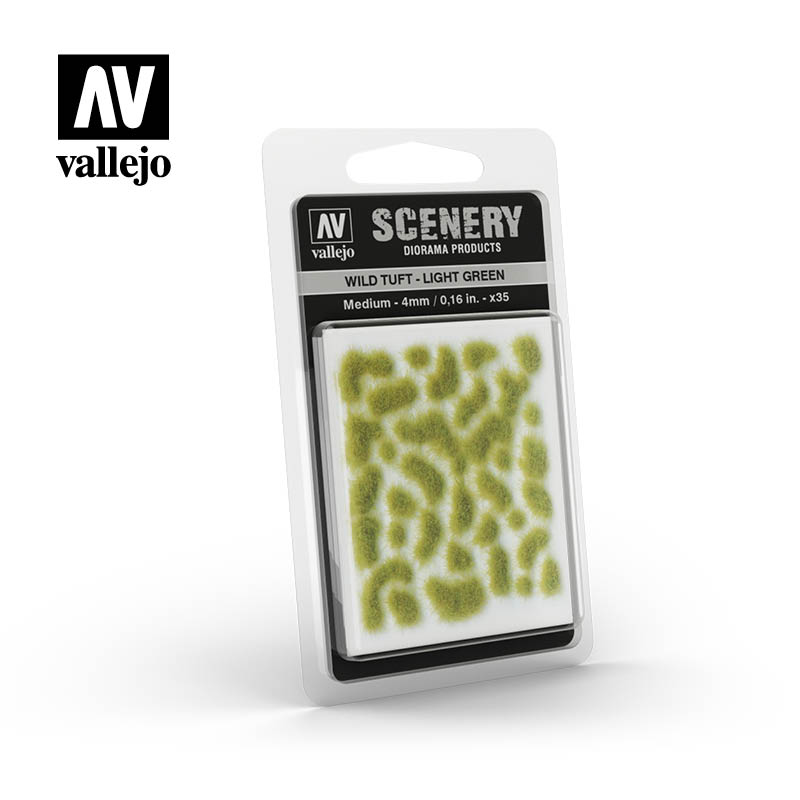 Vallejo - Wild Tuft LIGHT GREEN medium:4mm / 0,16 in.