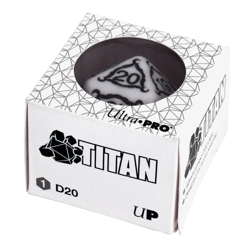 Ultra Pro Titan 20-Sided Jumbo Dice - 40mm, Ivory
