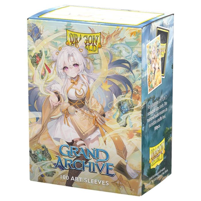 Dragon Shield - Grand Archive - Guo Jia, Heaven’s Favored - Matte Art Sleeves - Standard Size