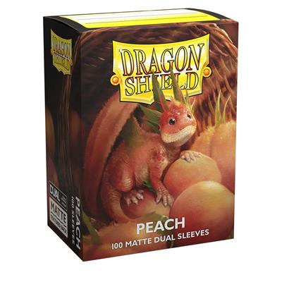 Dragon Shield Dual - Matte Peach - 100 sleeves