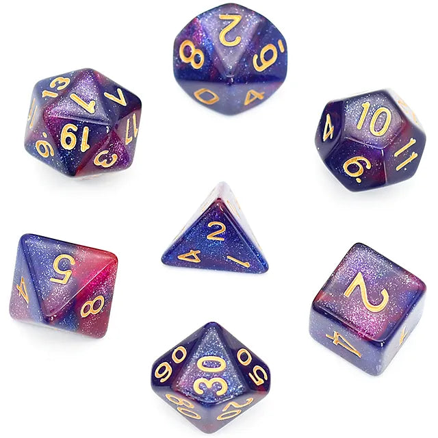 Coat of Arms - Galaxy Dice Series - Purple-Blue