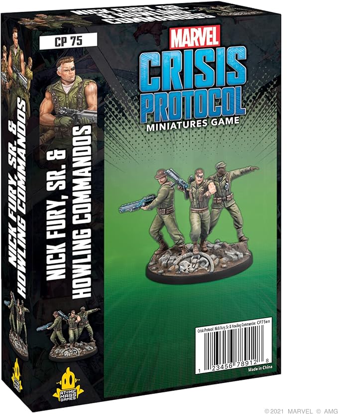 Marvel Crisis Protocol Nick Fury, Sr. & Howling Commandos Character Pack