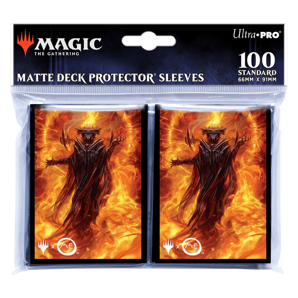 Ultra Pro The Lord of the Rings: Tales of Middle-earth Sauron v2 Standard Deck Protector Sleeves (100ct) for Magic: The Gathering