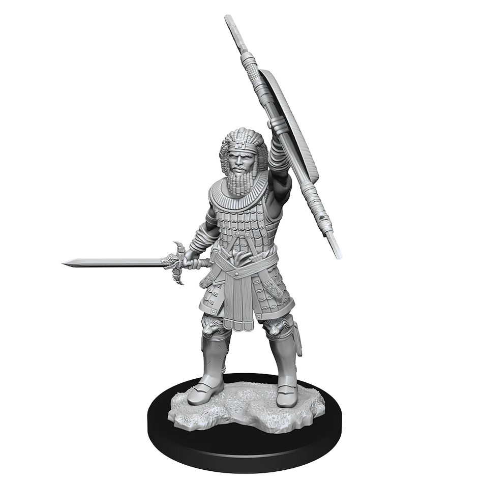 D&D Nolzur's Marvelous Miniatures: Human Fighter Male (Unpaint)