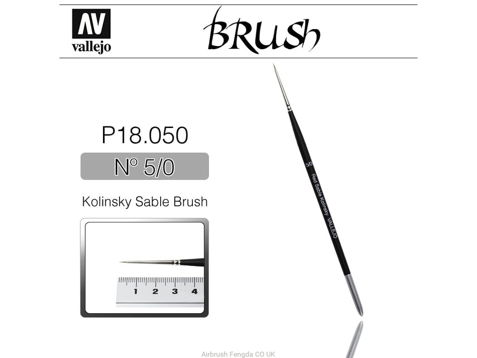 Vallejo Brush - Kolinsky Sable Brush No. 5/0