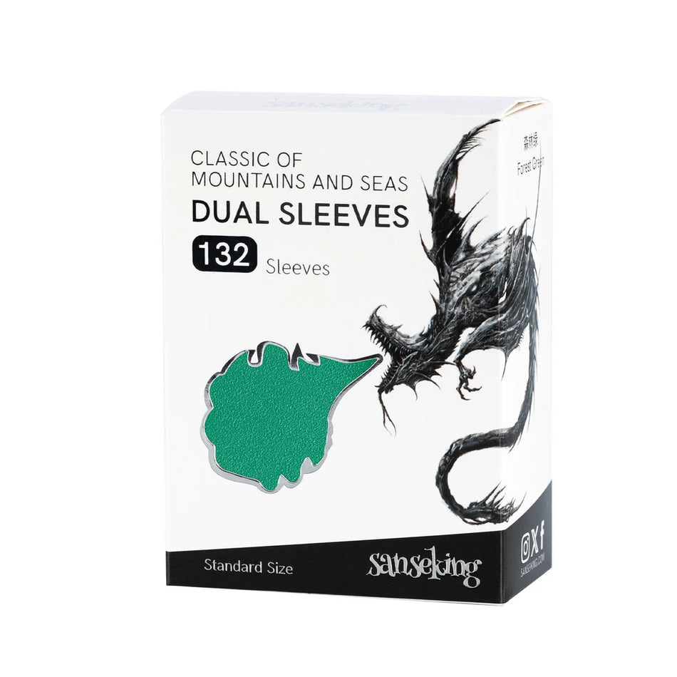 Sanseking - Classic of Mountain and Seas Dual Card Sleeves (132psc) - Forest Green