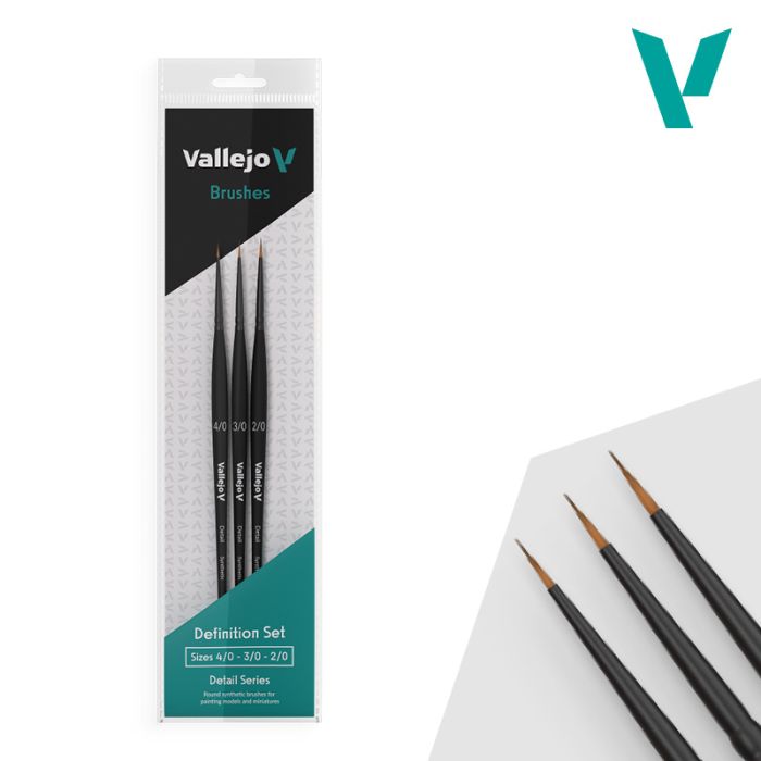 Vallejo Detail Series - Definition Set (Sizes 4/0 - 3/0 - 2/0)