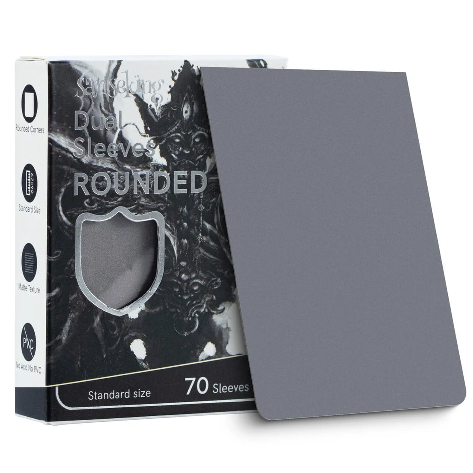 Sanseking - ROUNDED Double Sleeves Standard Size - Grey