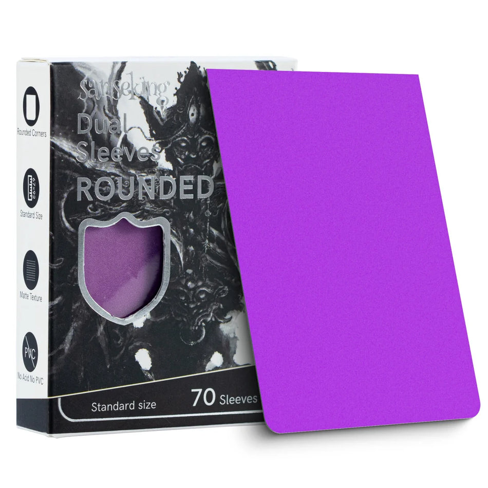 Sanseking - ROUNDED Double Sleeves Standard Size - Purple